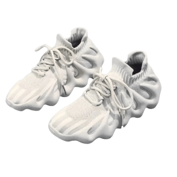 Size 38 Unisex women and men's sneaker octopus shoes size 7 beige brand new - Picture 2 of 6